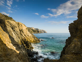 Cliff of Maro-Cerro Gordo in Nerja, Malaga, Spain - CAVF76129