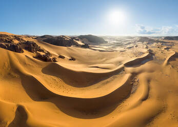 Panoramic aerial view of Tassili n’Ajjer, Sahara Desert, Algeria - AAEF06927