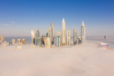 Aerial view of buildings Dubai, United Arab Emirates - AAEF06959