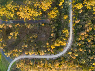 Aerial view of a road, Wantirna, Victoria, Australia - AAEF07144