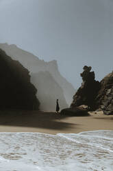 Scenic View Of Beach Against Clear Sky - EYF00599