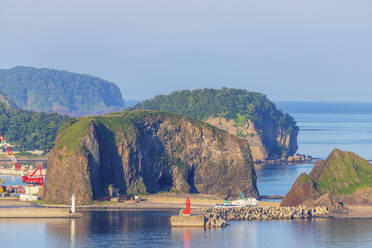 Utoro-Hafen, Shiretoko-Nationalpark, Hokkaido, Japan, Asien - RHPLF13967