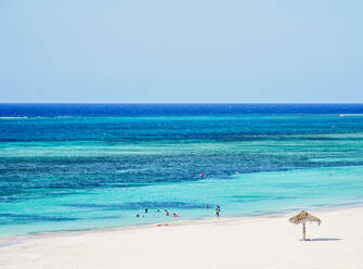 Strand Guardalavaca, Blick von oben, Provinz Holguin, Kuba, Westindien, Karibik, Mittelamerika - RHPLF14034