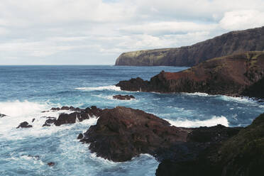 Rocky coastline, Sao Miguel Island, Azores, Portugal - AFVF05694
