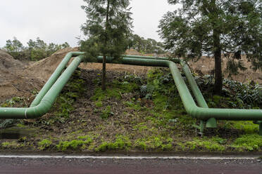 Pipelines für Geothermie, Sao Miguel, Azoren, Portugal - AFVF05757