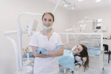Young woman getting dental treatment in clinic - AHSF02083