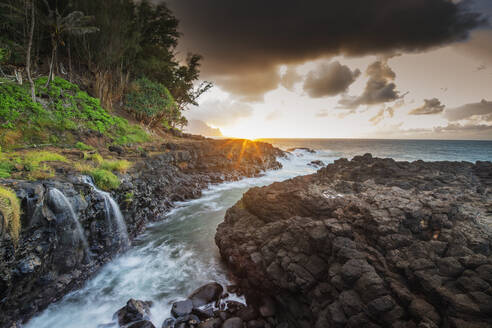 Princeville, Queens Baths, Insel Kauai, Hawaii, Vereinigte Staaten von Amerika, Nord-Amerika - RHPLF14076