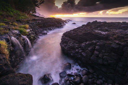 Princeville, Queens Baths, Insel Kauai, Hawaii, Vereinigte Staaten von Amerika, Nord-Amerika - RHPLF14077