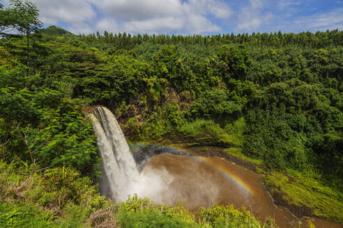 Wailua Falls, Insel Kauai, Hawaii, Vereinigte Staaten von Amerika, Nordamerika - RHPLF14098