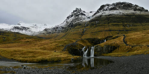 Kirkjufellsfoss waterfall, Iceland, Polar Regions - RHPLF14249