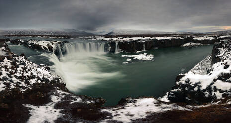 Panorama image of Godafoss waterfall, Iceland, Polar Regions - RHPLF14258