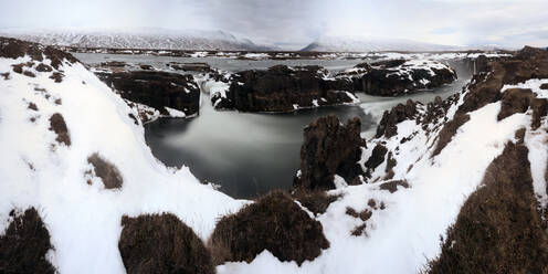 Panoramabild des Godafoss-Wasserfalls, Island, Polarregionen - RHPLF14260
