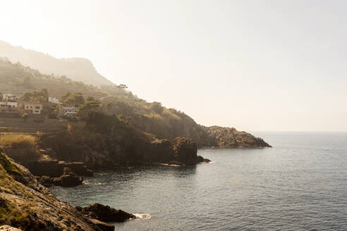 Blick auf das Meer, Cala Banyalbufar, Mallorca, Spanien - VABF02662