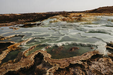 Vulkanlandschaft im geothermischen Gebiet Dallol, Danakil-Senke, Äthiopien, Afar - LHPF01159