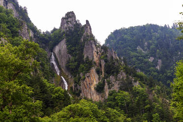 Ginga Falls, Sounkyo, Daisetsuzan National Park, Hokkaido, Japan, Asia - RHPLF14340