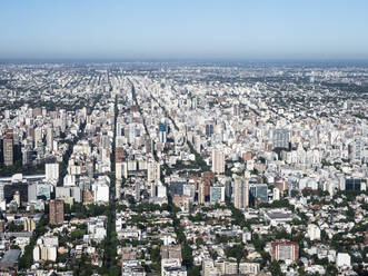 Luftaufnahme der Hauptstadt Buenos Aires aus einem kommerziellen Flug heraus, Buenos Aires, Argentinien, Südamerika - RHPLF14427
