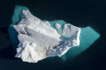 High Angle View Of Iceberg On Sea - EYF01387