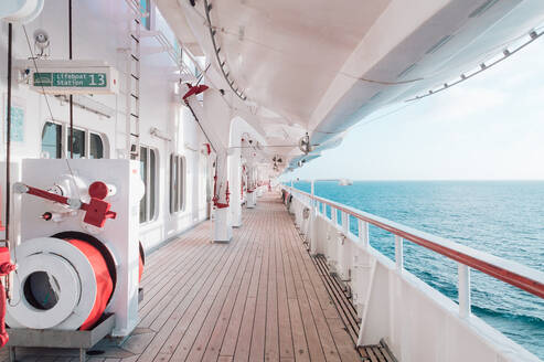 Corridor Of Cruise Ship In Sea - EYF01524