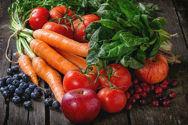 Close-Up Of Fruits And Vegetables On Table - EYF01559