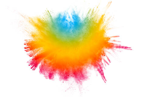 Close-Up Of Multi Colored Paint Against Background stock photo