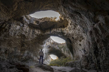 Devetashka Cave triple hole in Bulgaria - CAVF77890