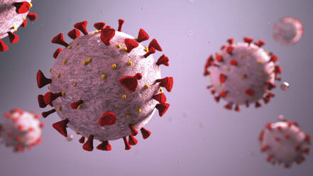 3D rendering of the corona viruses Covid-19 - ALF00776