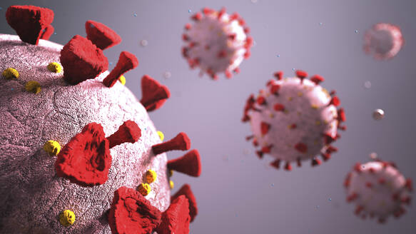 3D rendering of the corona viruses Covid-19 - ALF00778