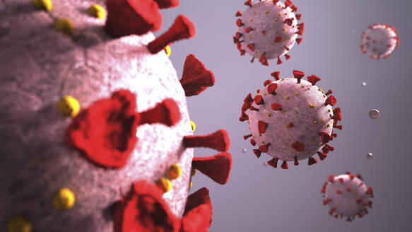 3D rendering of the corona viruses Covid-19 - ALF00779