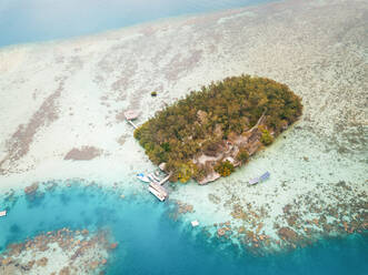 Aerial view of Pulau Macan Island, Indonesia. - AAEF07512