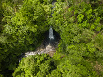 Aerial view of Nungnung Waterfall in Petang, Bali, Indonesia. - AAEF07535