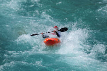 Man Kayaking In River - EYF02254