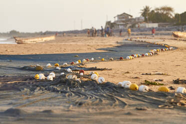 Beach Nets Stock Photo, Royalty-Free