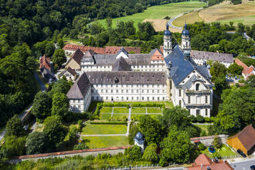 Germany, Baden-Wurttemberg, Schontal, Aerial view of Schontal Abbey in summer - AMF07953
