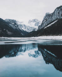 Scenic View Of Lake And Mountains Against Sky - EYF02355