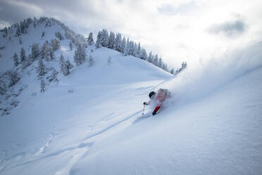 Man Skiing On Snowcapped Mountain - EYF02524