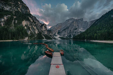 Scenic View Of Lake Against Mountains - EYF02705