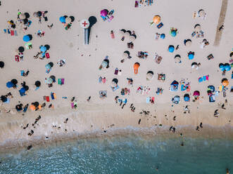 Drone View Of People At Beach - EYF02731