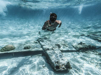 Tauchen in einem Unterwasserflugzeug Bahamas, Exumas - DAWF01371