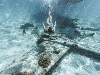 Tauchen in einem Unterwasserflugzeug Bahamas, Exumas - DAWF01372