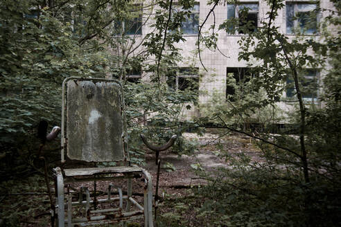 Maternity ward in No. 126 hospital in Pripyat ghost town, Chernobyl, Ukraine - CAVF78485