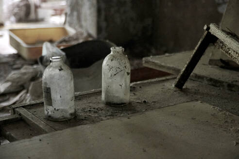 Maternity ward in No. 126 hospital in Pripyat ghost town, Chernobyl, Ukraine - CAVF78490