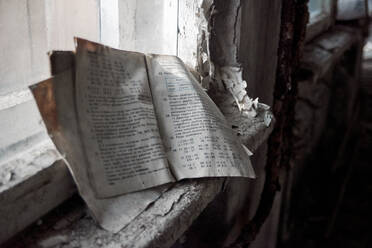Verlassene Schule Nummer 13 in der Stadt Pripyat, Tschernobyl, Ukraine - CAVF78518
