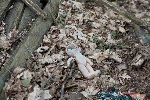 Verlassener Kindergarten in Tschernobyl, Ukraine. Kindergarten mit Spielzeug und verlassenen Dingen - CAVF78526