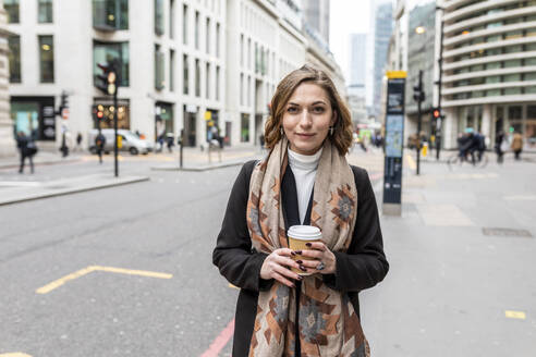 Portrait of confident woman in the city, London, UK - WPEF02760