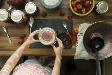 Preparing strawberry jam at home - PSIF00380