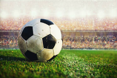 Close-Up Of Soccer Ball On Field - EYF04176