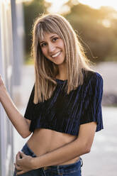 Portrait of young woman with blond highlights - MPPF00762