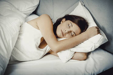 Woman Sleeping On Bed - EYF04498