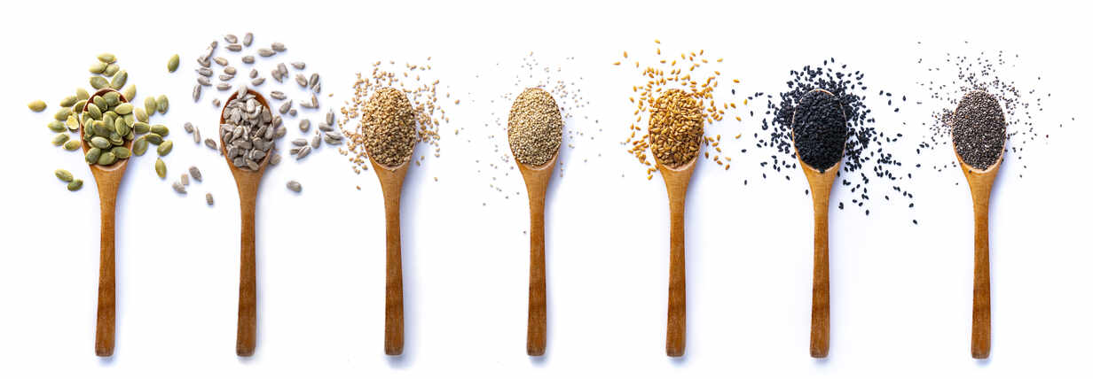 Spices on Spoons Royalty-Free Stock Photo