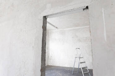 Ladder in a flat during refurbishment - NAF00173